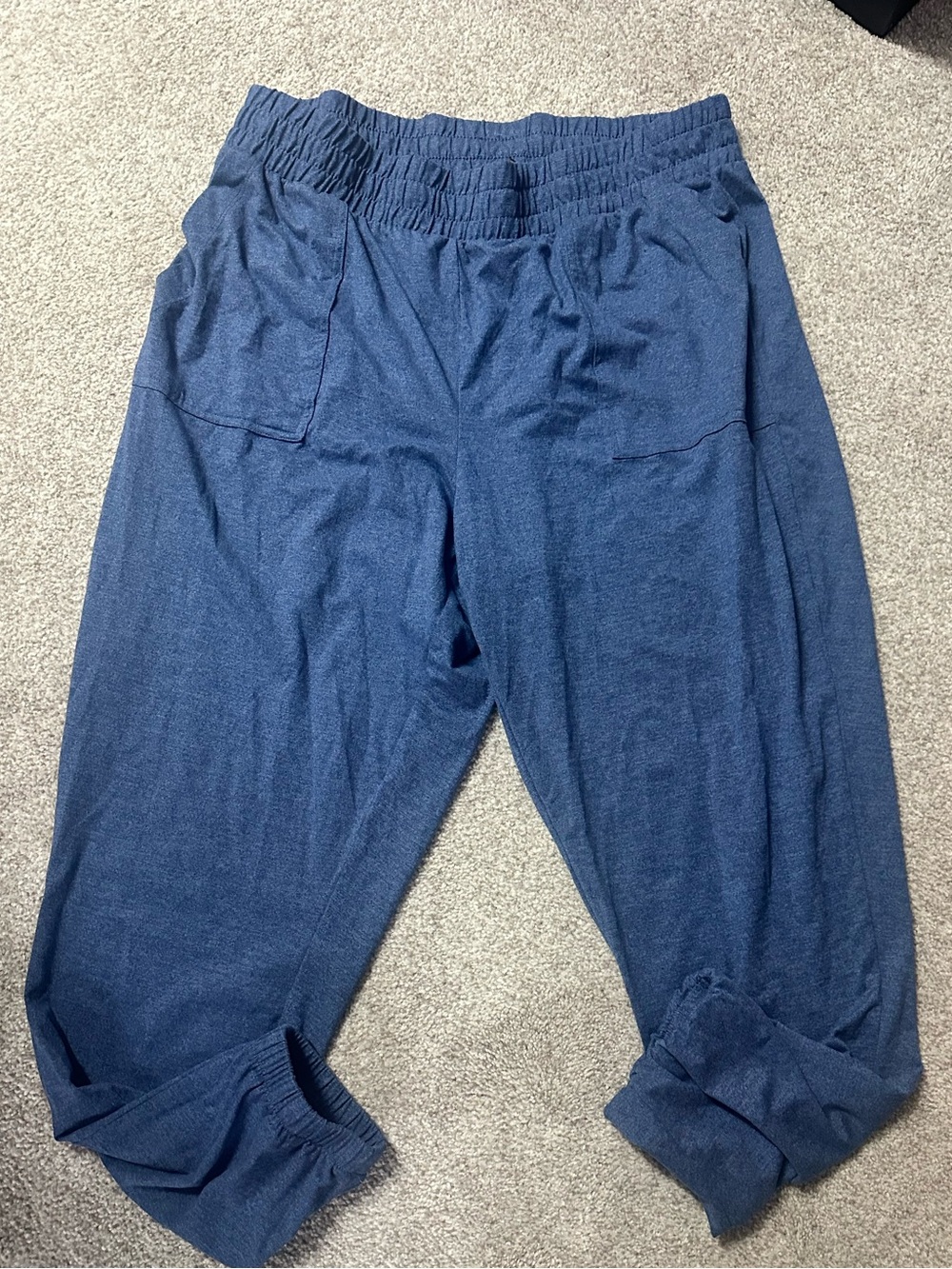 Zobha Navy Blue Drawstring Jogger Pants